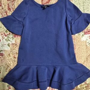 Polo by Ralph Lauren Royal Blue Flutter Sleeve Dress